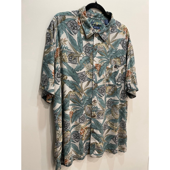 Campia Easy Care Multicolour Hawaiian Vacation Camp Casual Camp Shortsleeve XXL - Picture 6 of 11